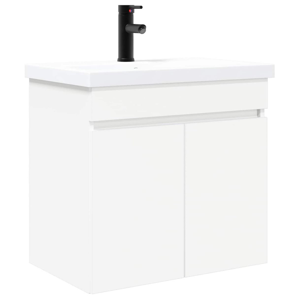 vidaXL Badkamermeubel met kraan Wit 61 x 40 x 74,5 cm