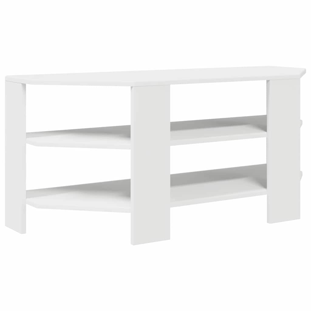 vidaXL HoekTVKabinet Wit 102x40,5x45cm Bewerkt hout