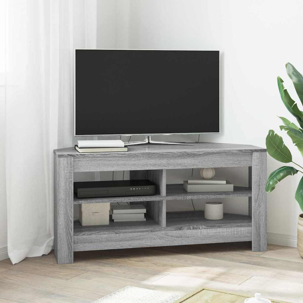 vidaXL Corner TV Cabinet White 102 x 40.5 x 45 cm Engineered wood