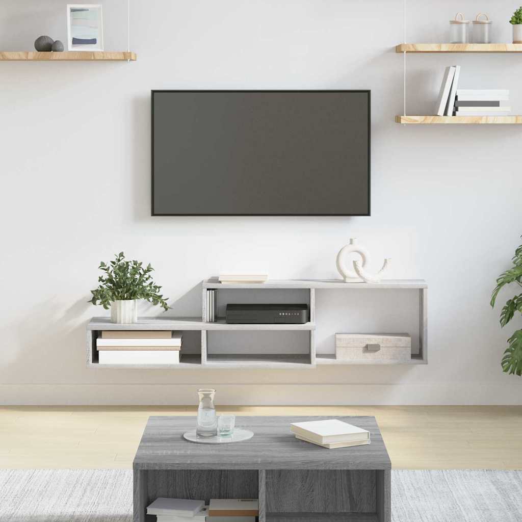 vidaXL Wall TV Stand 150 x 25 x 28.5 cm Engineered Wood