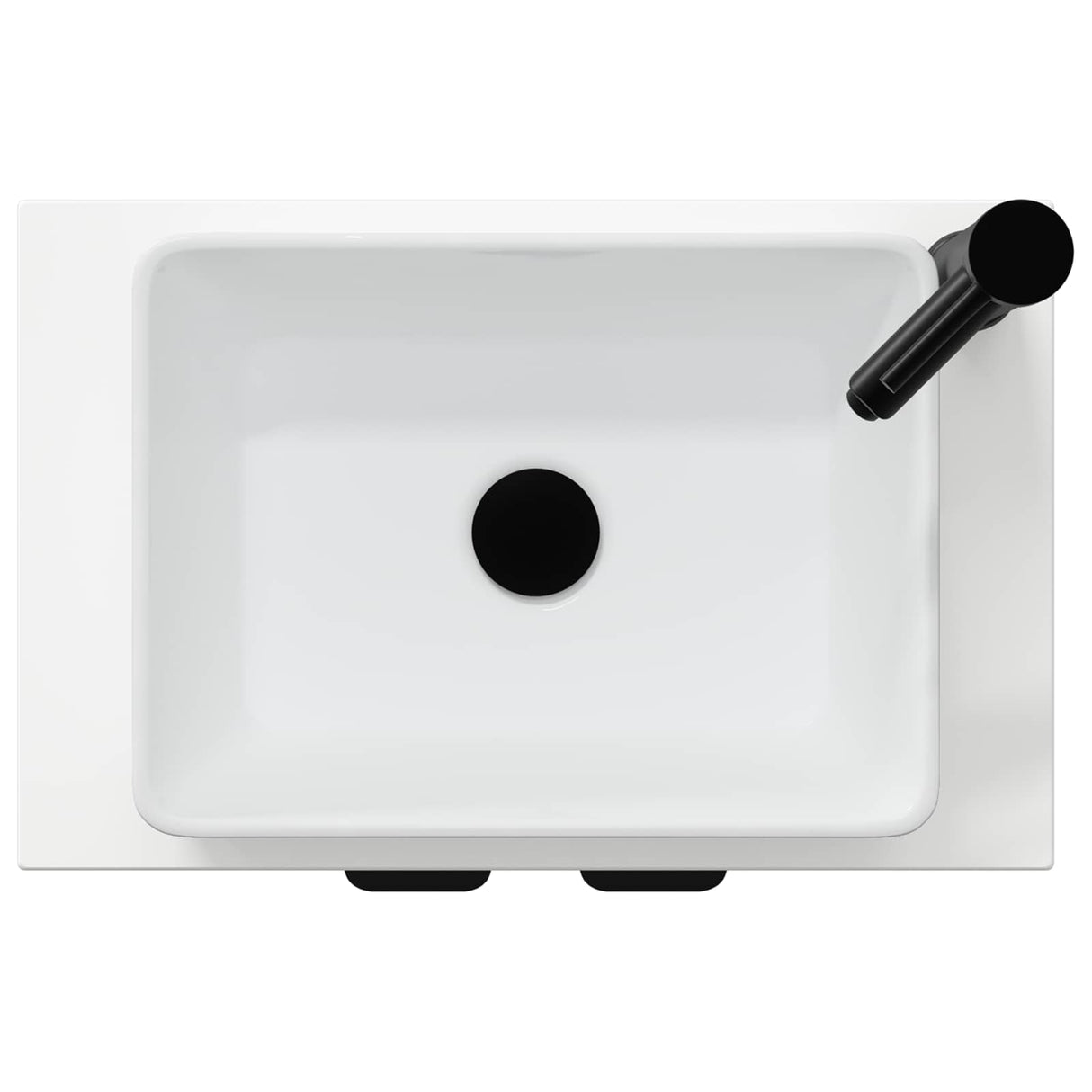 vidaXL Badkamer Vanity met Wastafel Wit 54 x 35 x 83 cm Bewerkt hout