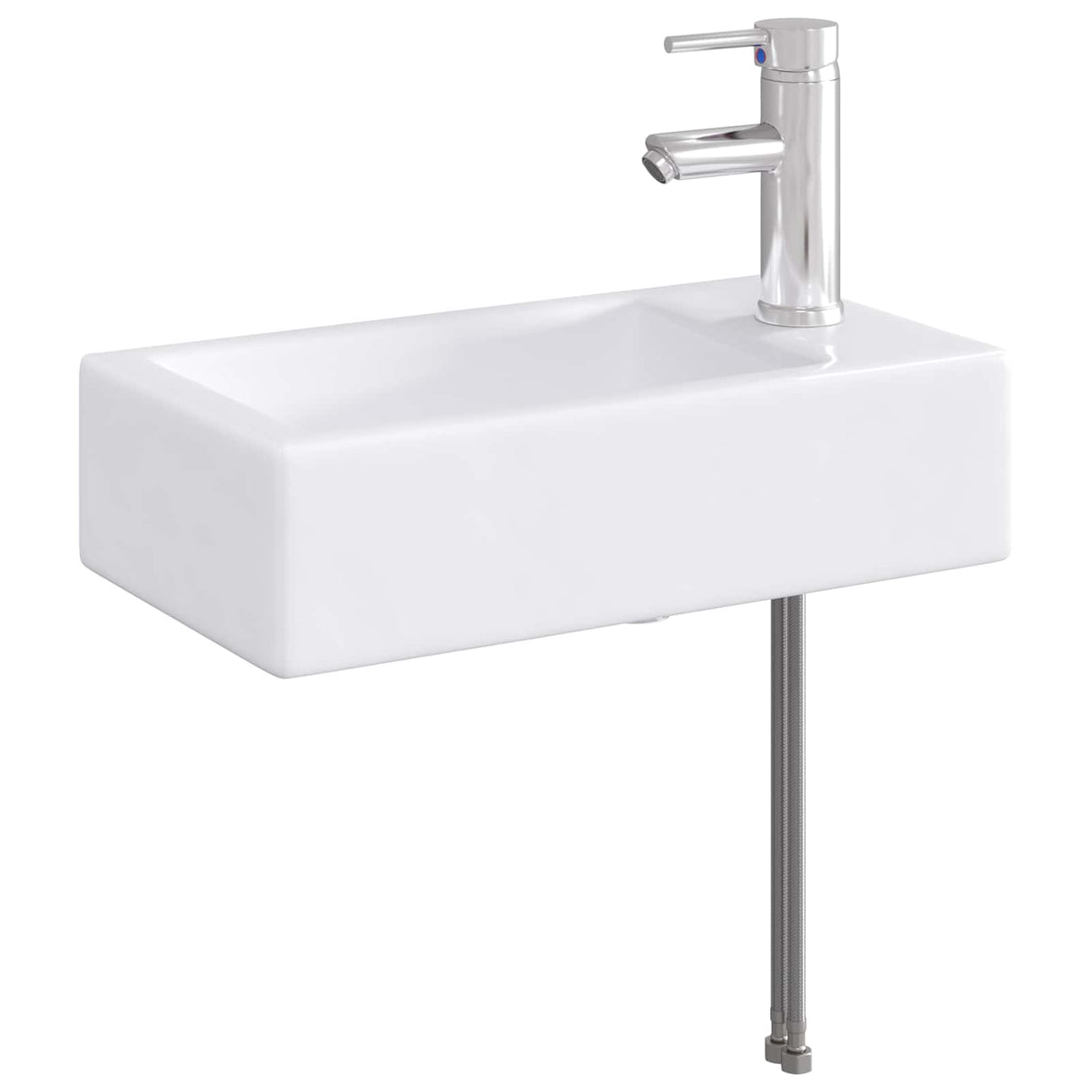 vidaXL Badwasbak Chroom 45,5 x 25,5 x 13 cm Metaal