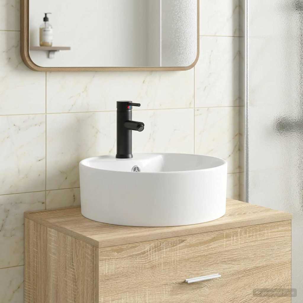 vidaXL Badwasbak Chroom 40,5 x 40,5 x 15 cm Metaal