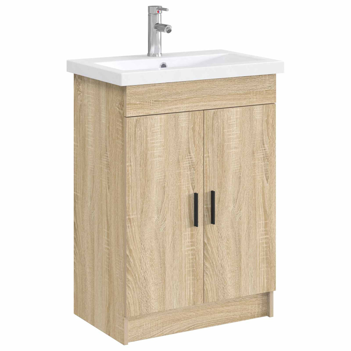 vidaXL Bathroom Sink Chrome 61 x 40 x 16.5 cm Metal