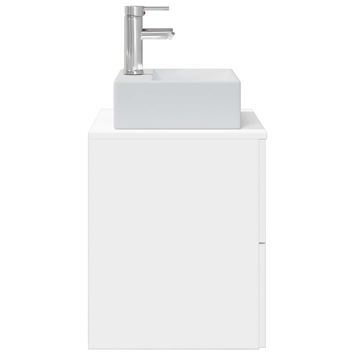vidaXL Wall-Mounted Furniture Washbasin White 49.5 x 41 x 62.5 cm