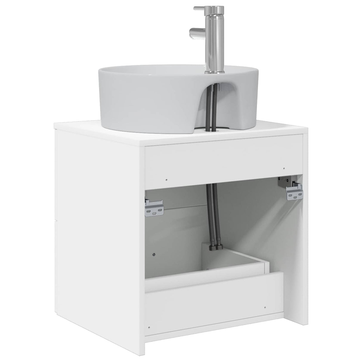 vidaXL Wall-mounted Basin from a Cabinet White 49.5 x 44.5 x 65 cm