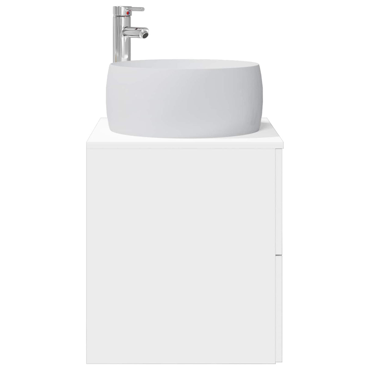 vidaXL Wandgemonteerde wastafel van een meubel Wit 49,5 x 44,5 x 66 cm