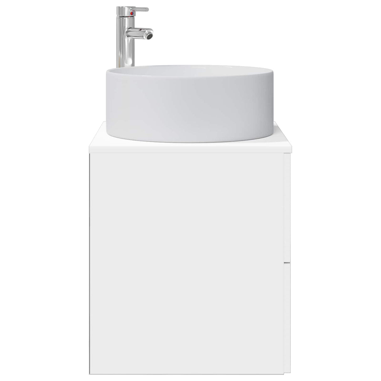 vidaXL Wandgemonteerde wastafel van een meubel Wit