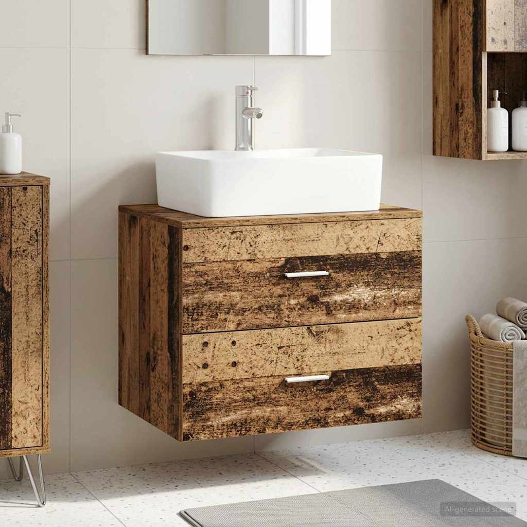 vidaXL Wall-Mounted Bathroom Cabinet White 62.5 x 44.5 x 50 cm
