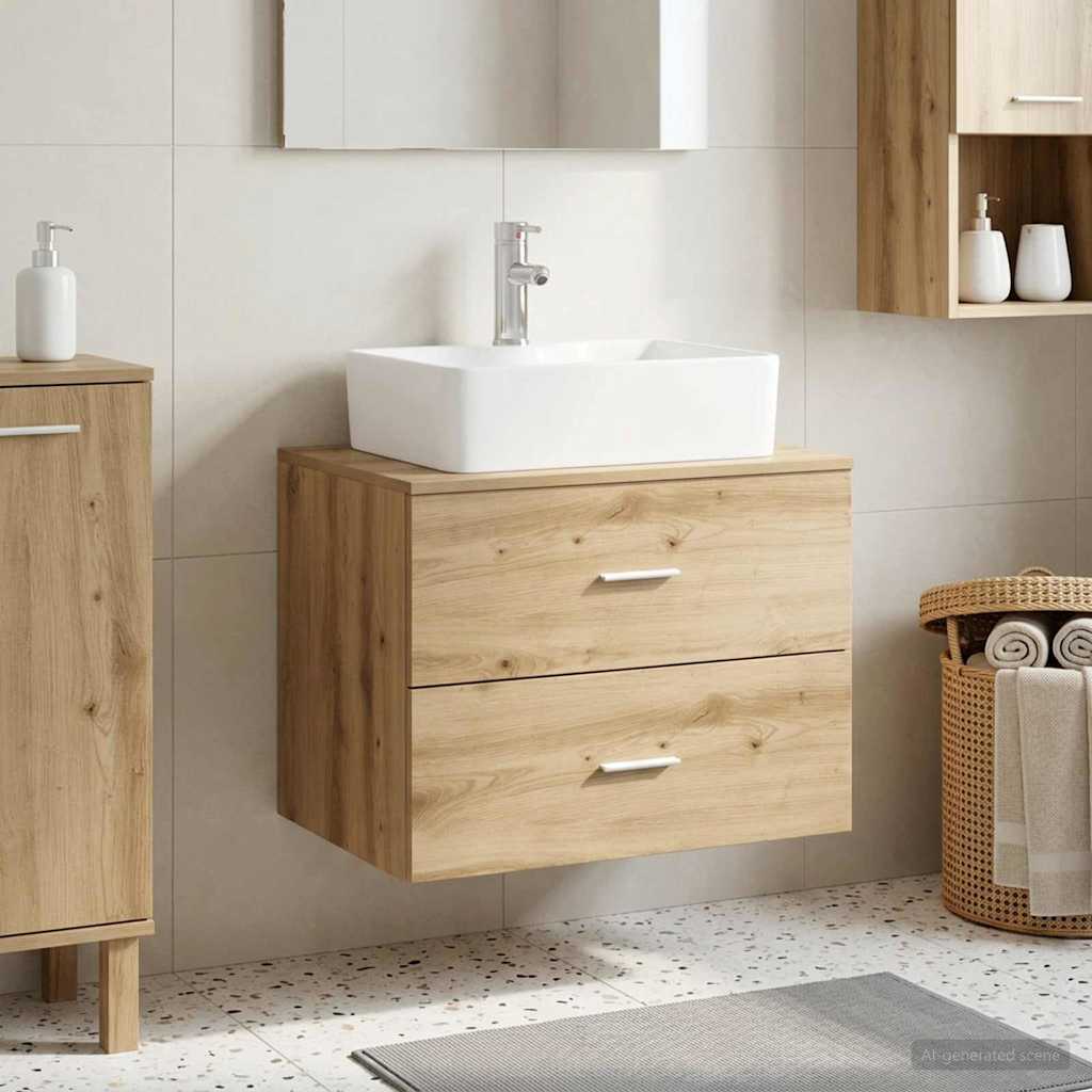 vidaXL Wall-Mounted Bathroom Cabinet White 62.5 x 44.5 x 50 cm