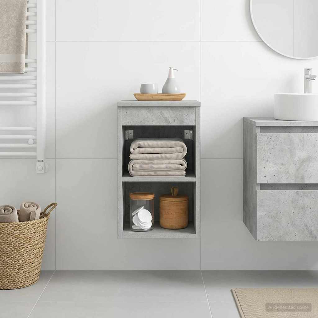 vidaXL Badkamerkast Tussenin Wit 30 x 35 x 50 cm Bewerkt hout