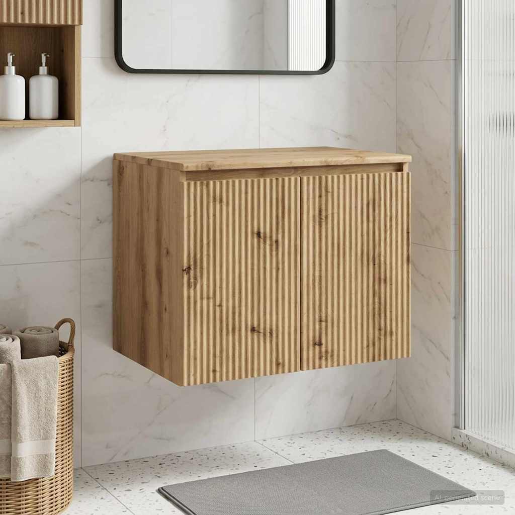 vidaXL Wandgemonteerde Badkamerkast Wit 62,5 x 44,5 x 50 cm