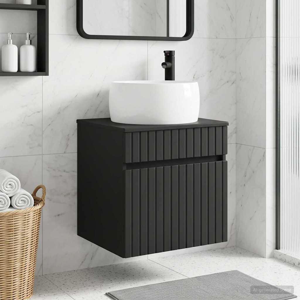 vidaXL Wandgemonteerde wastafelmeubel Wit 49 x 44,5 x 66 cm