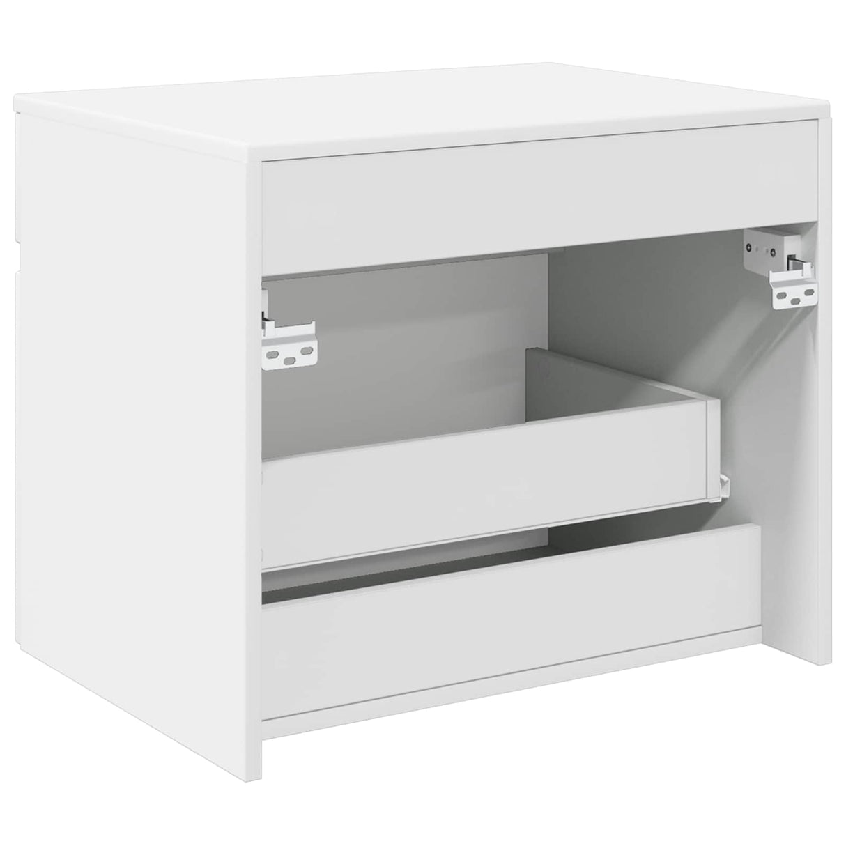 vidaXL Wall-Mounted Bathroom Cabinet White 59 x 44.5 x 50 cm Engineered Wood