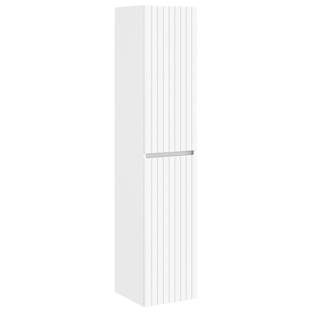 vidaXL Wandgemonteerde Badkamerkast Wit 33 x 34,5 x 160 cm
