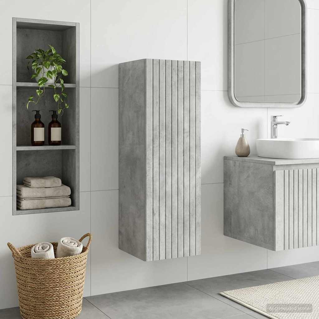 vidaXL Wandgemonteerde Badkamerkast Wit 33 x 34,5 x 160 cm