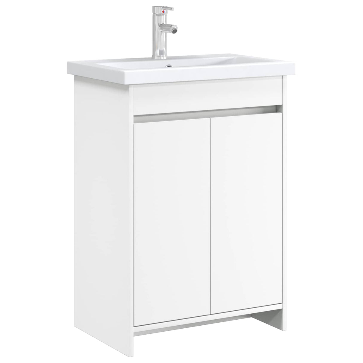 vidaXL Bathroom Under Sink Cabinet White 56 x 37.5 x 81 cm