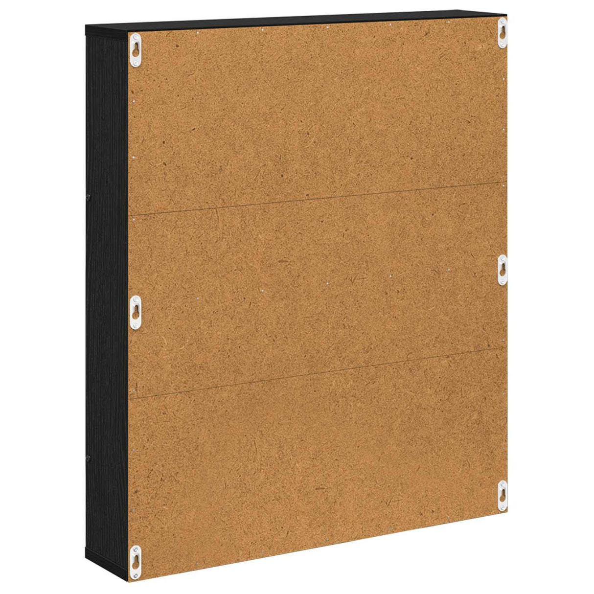 vidaXL Magazine Rack Black Oak 60 x 12 x 70 cm Engineered Wood