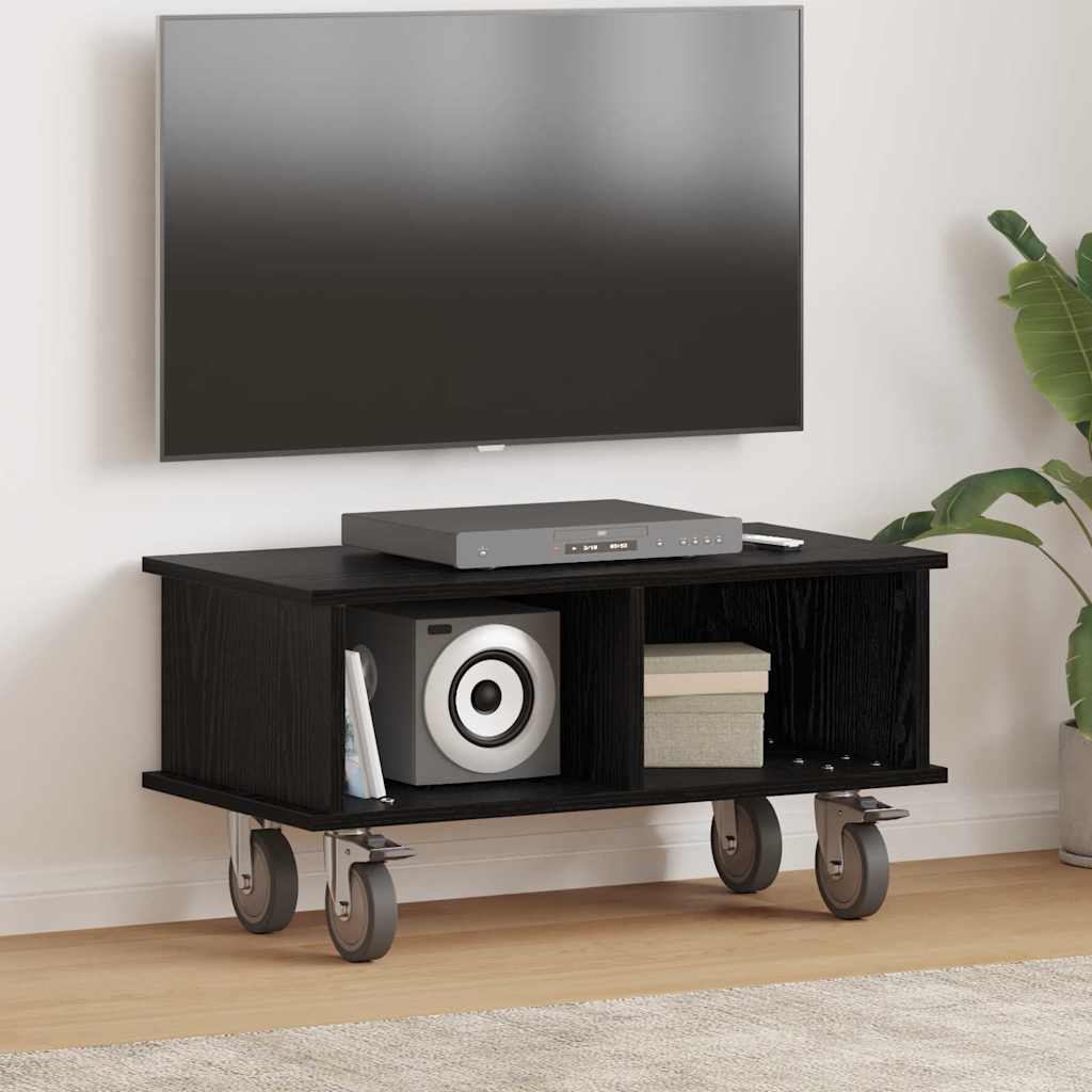 vidaXL TV Stand Wit 100 x 35 x 35 cm Bewerkt hout