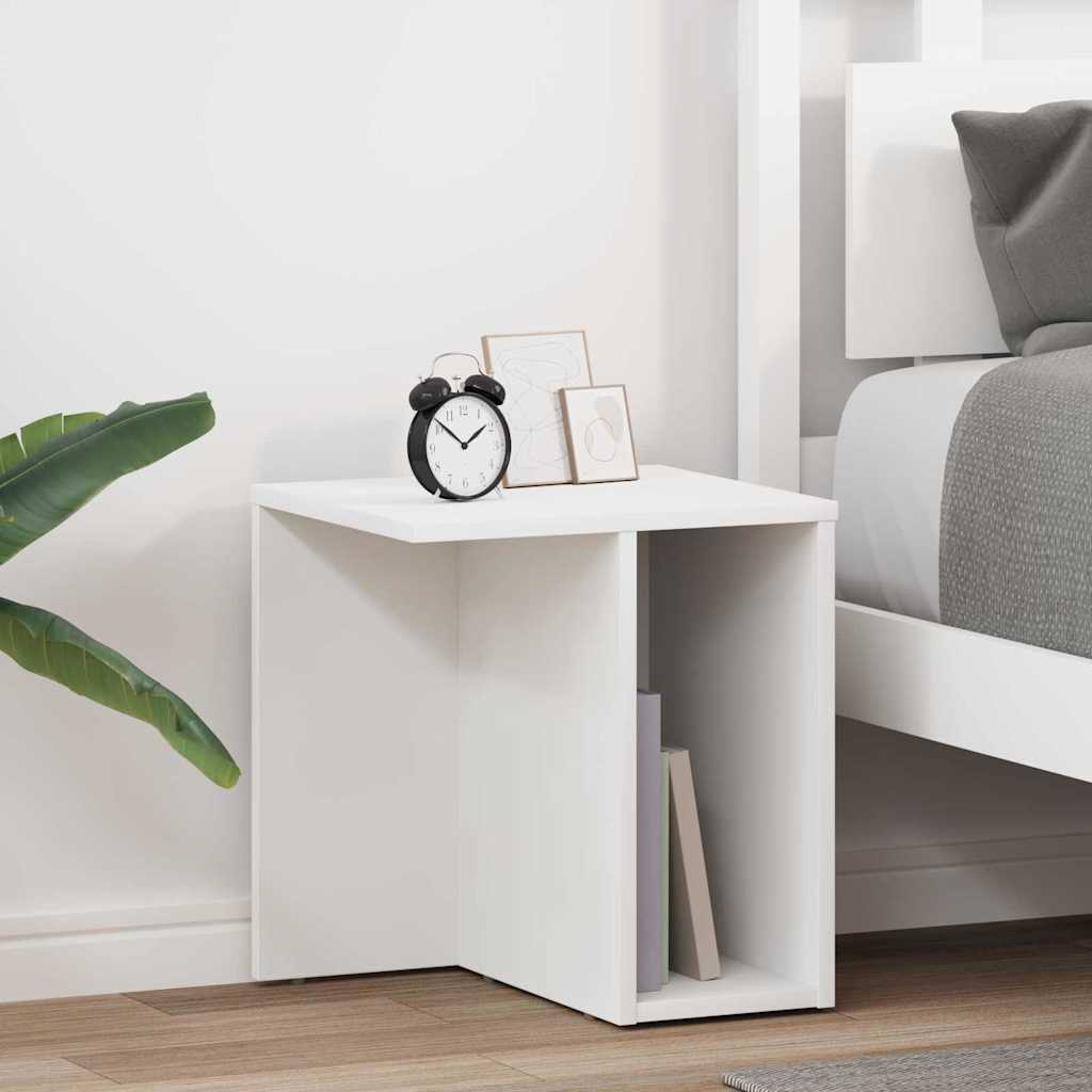 vidaXL Side Table White 37 x 32 x 40 cm Engineered Wood
