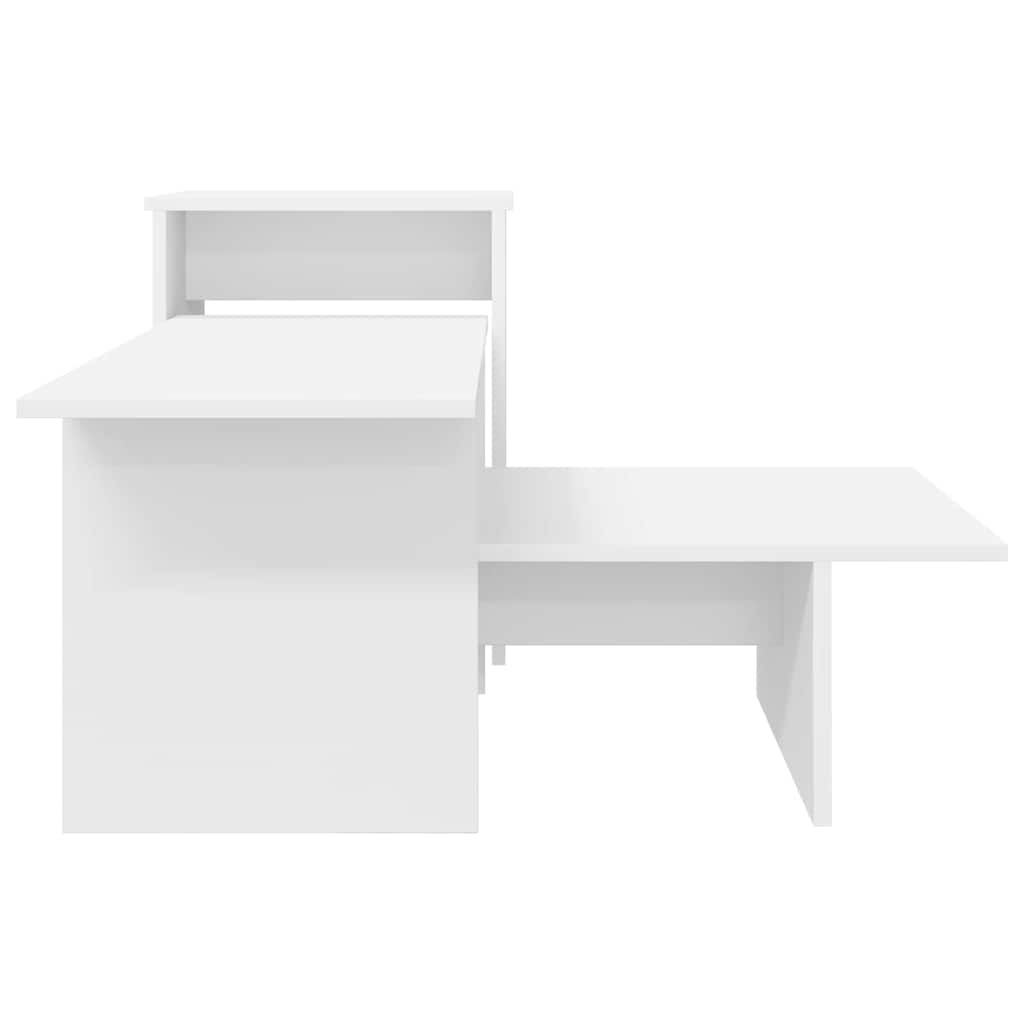 vidaXL Wandtafel Wit 91,5 x 35 x 38,5 cm Bewerkt hout