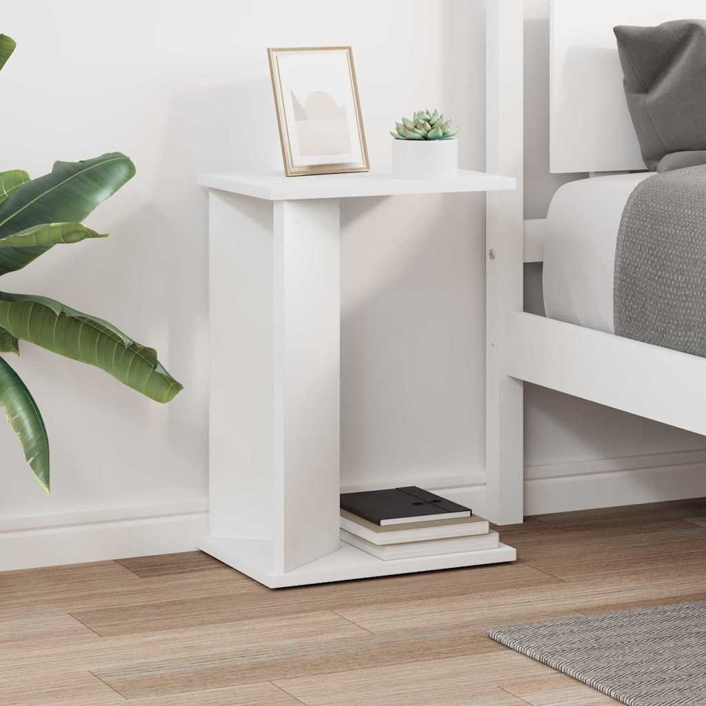 vidaXL Side Table White 35 x 25 x 50 cm Engineered Wood