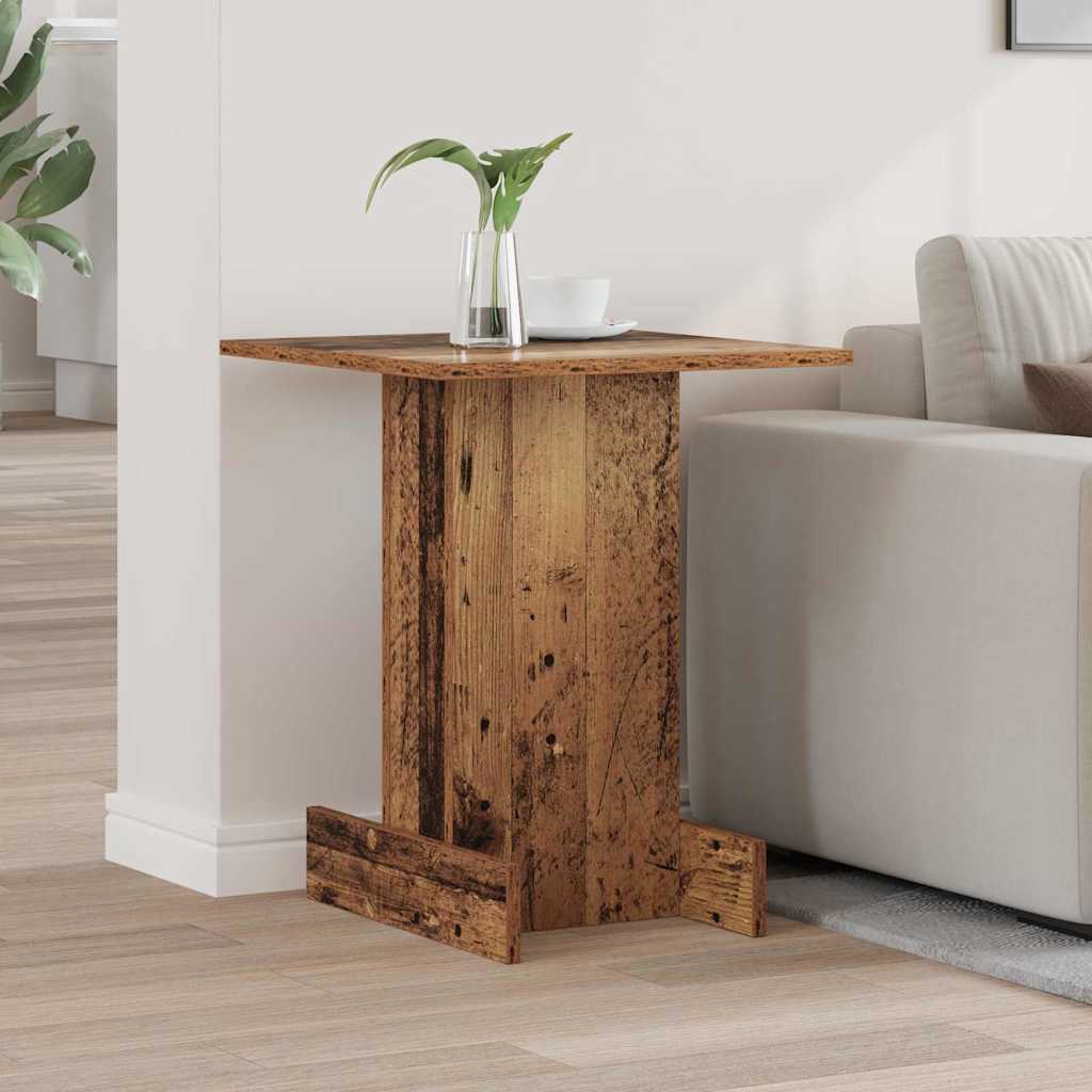 vidaXL Bijzettafel Wit 35,5 x 35 x 40 cm Bewerkt hout