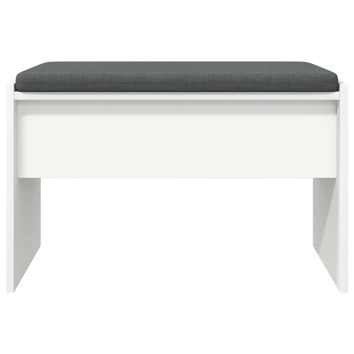 vidaXL Hallway Bench with Cushion White 63 x 38 x 40 cm