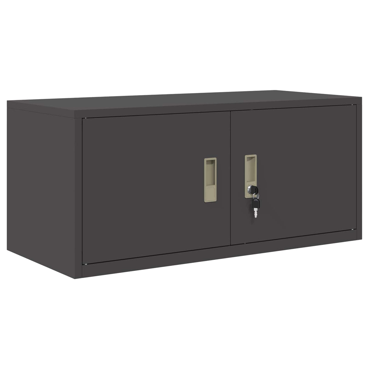 vidaXL Opbergkast Zwart 90 x 40 x 140 cm Staal