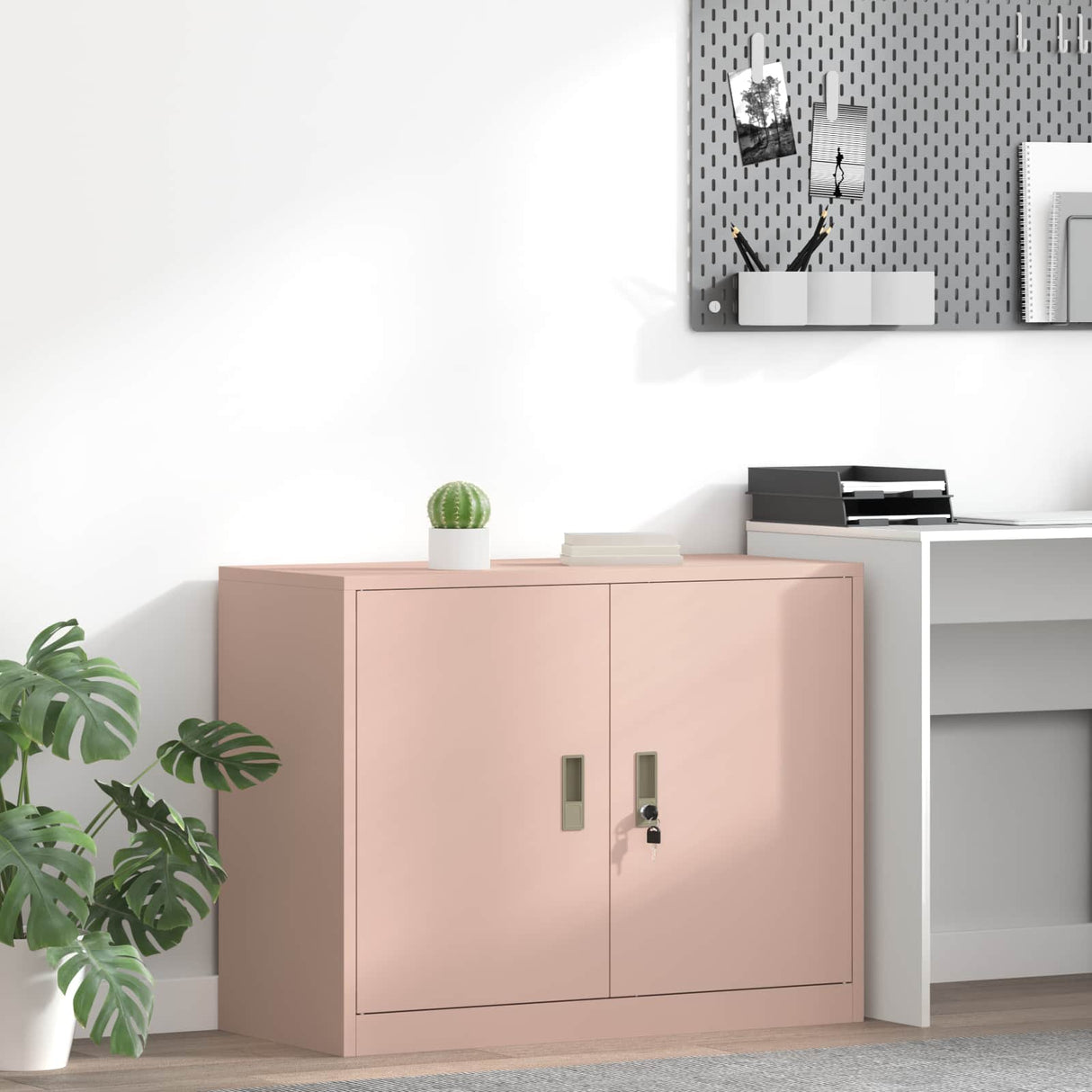 vidaXL Opbergkast Zwart 90 x 40 x 140 cm Staal