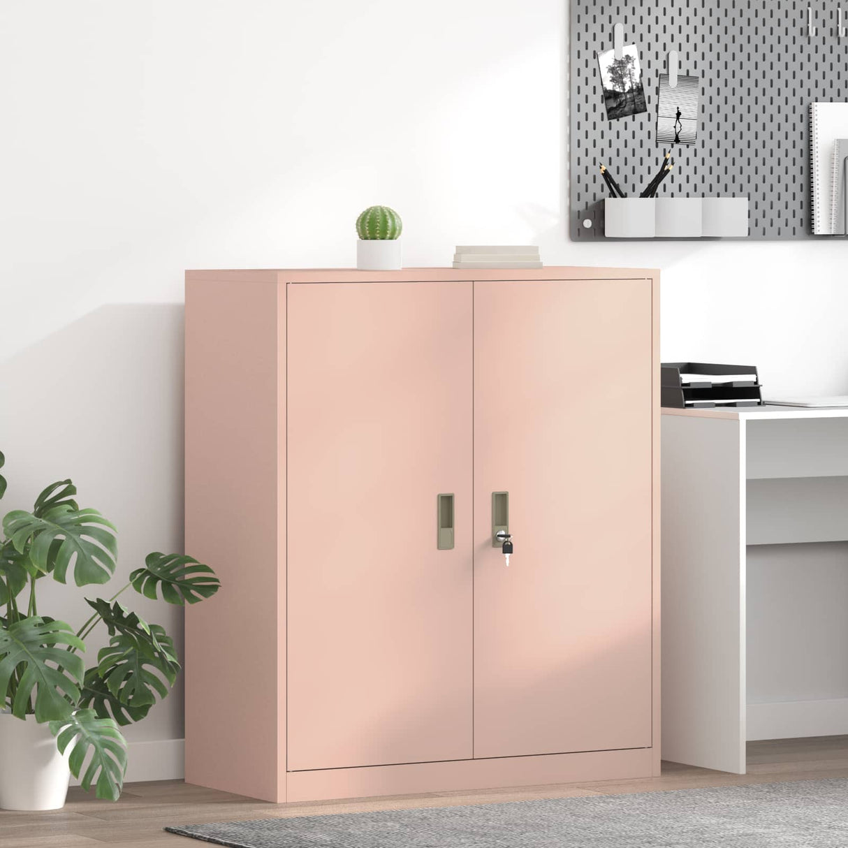vidaXL Opbergkast Zwart 90 x 40 x 140 cm Staal