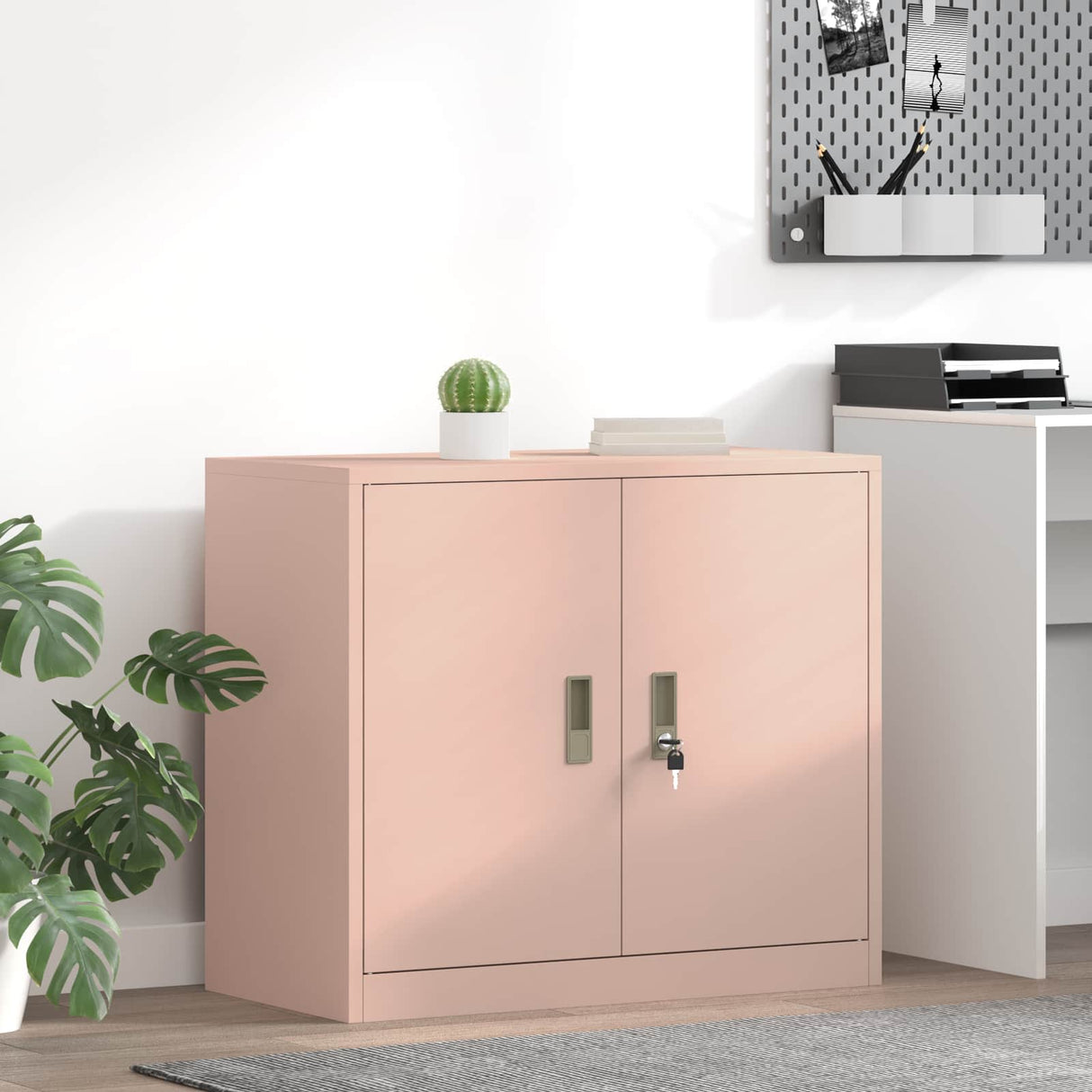 vidaXL Opbergkast Zwart 90 x 40 x 140 cm Staal
