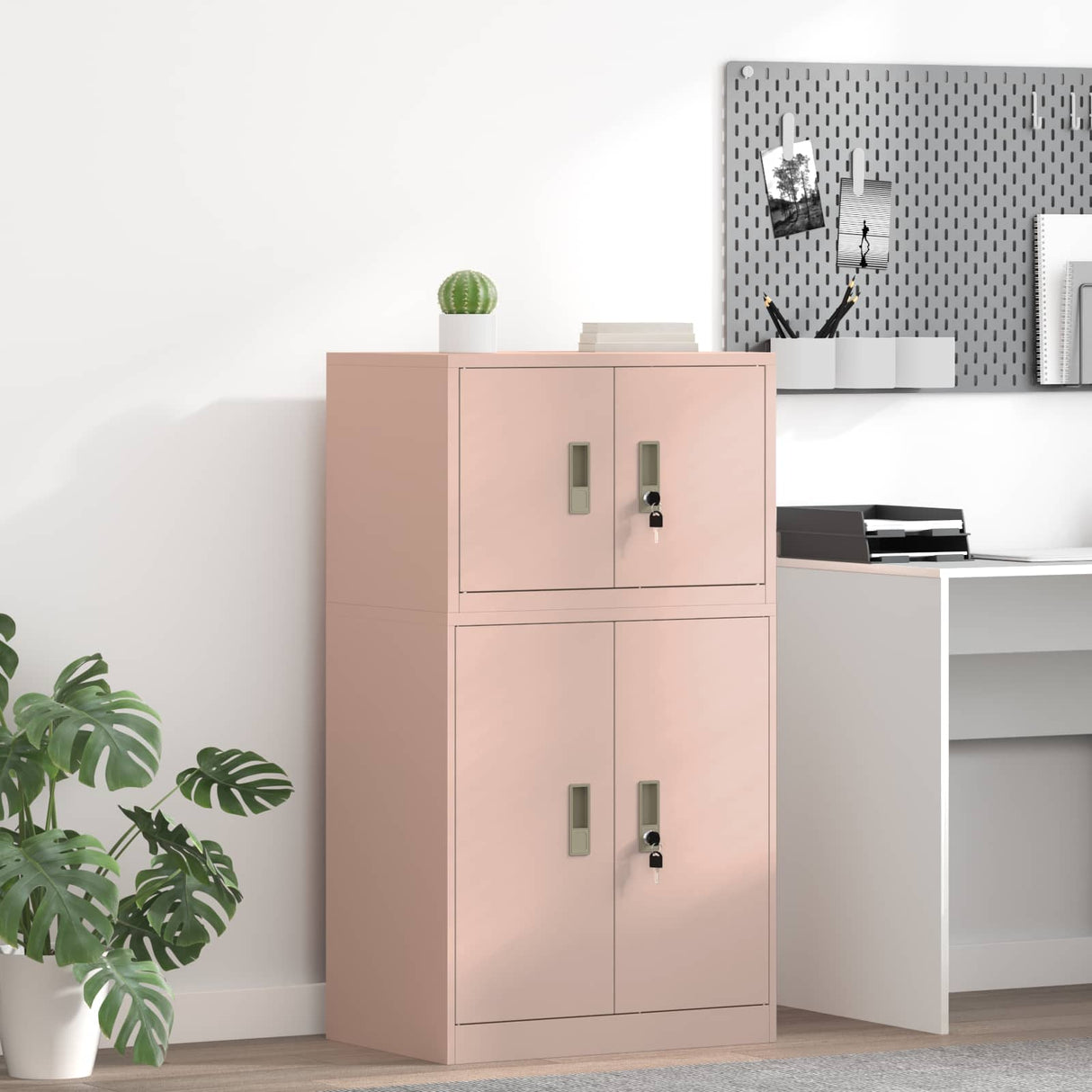 vidaXL Opbergkast Zwart 90 x 40 x 140 cm Staal