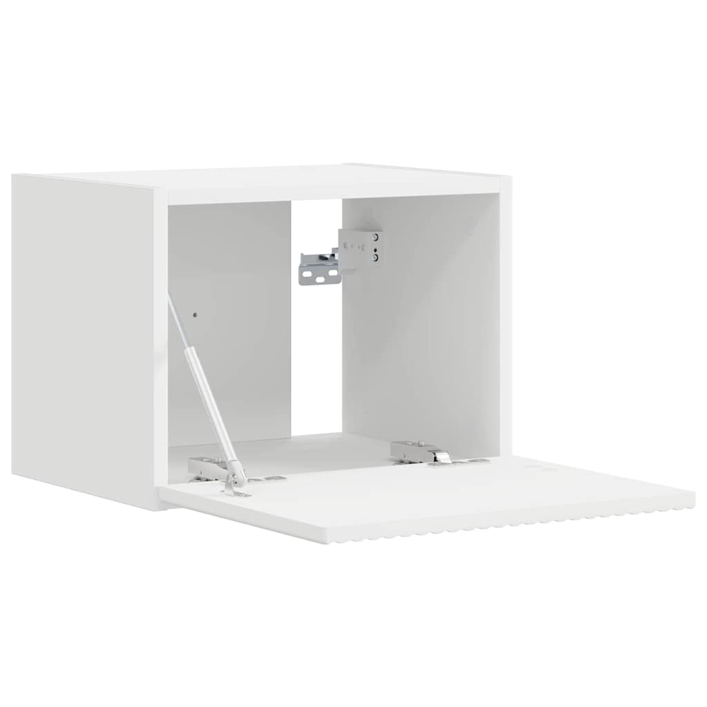 vidaXL TV Wandkast Wandgemonteerd Wit 39 x 31 x 29,5 cm Bewerkt hout