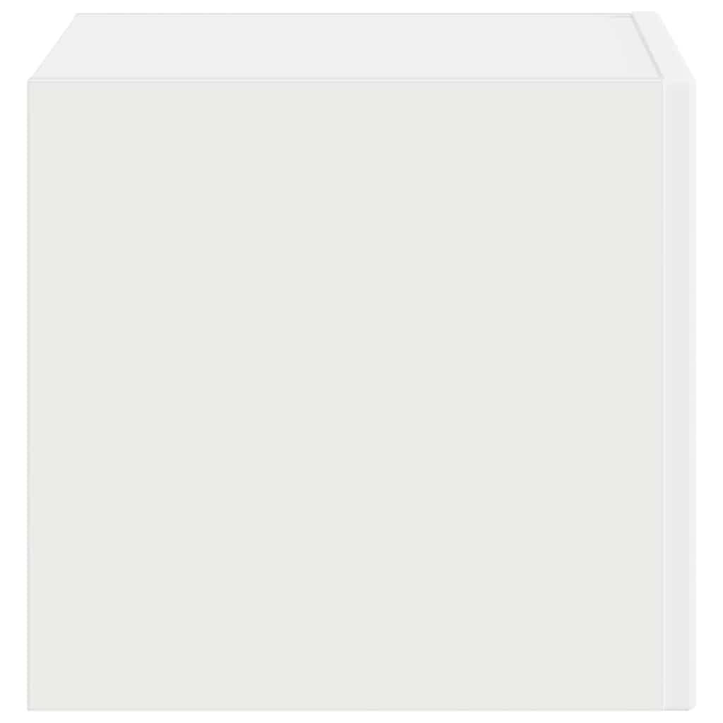 vidaXL TV Wandkast Wandgemonteerd Wit 39 x 31 x 29,5 cm Bewerkt hout