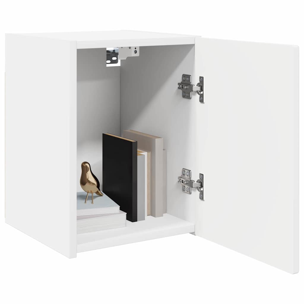 vidaXL TV Wandkast Wandgemonteerd Wit 30 x 31 x 40 cm Bewerkt hout