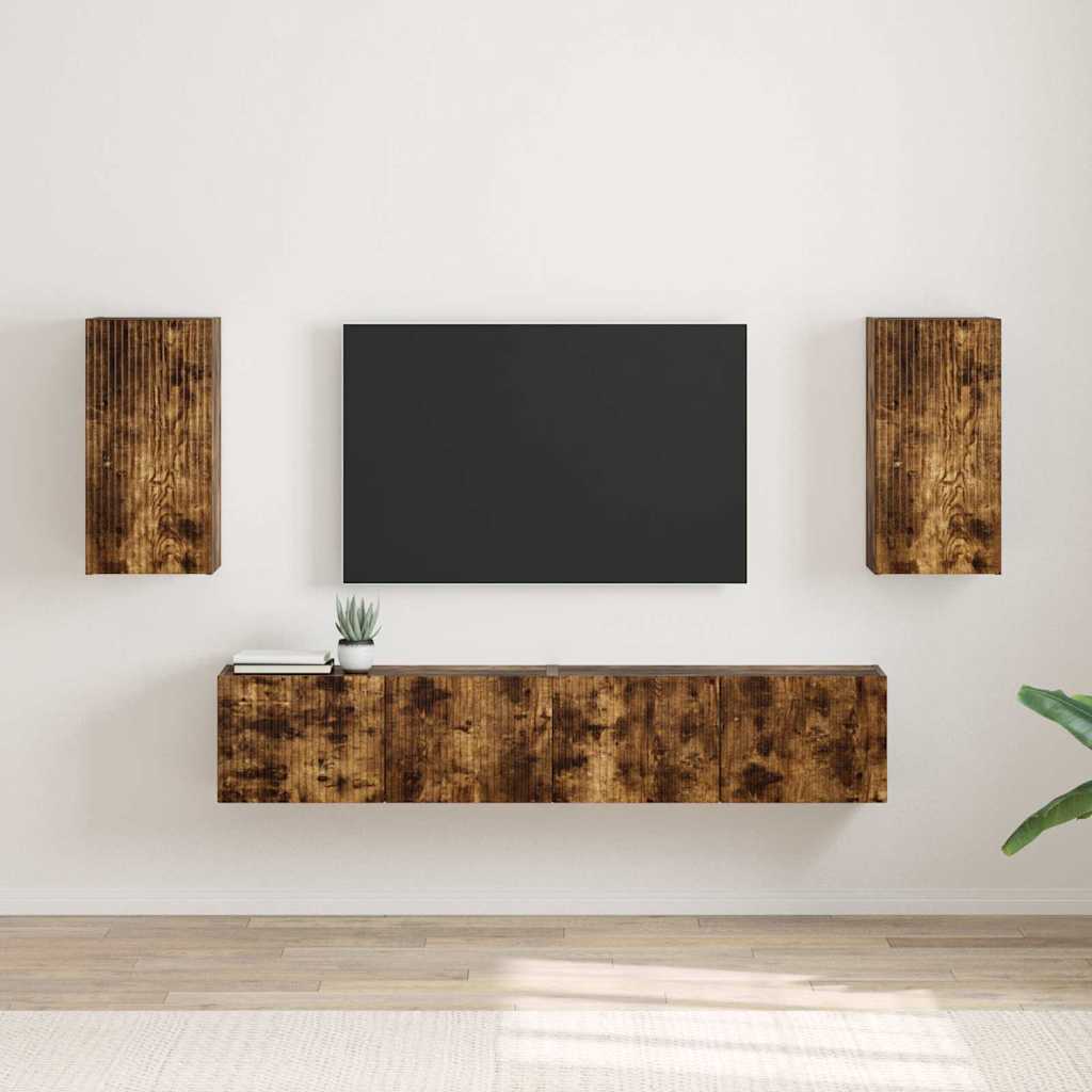 vidaXL TV Wandkast Wandgemonteerd Wit 30 x 31 x 40 cm Bewerkt hout