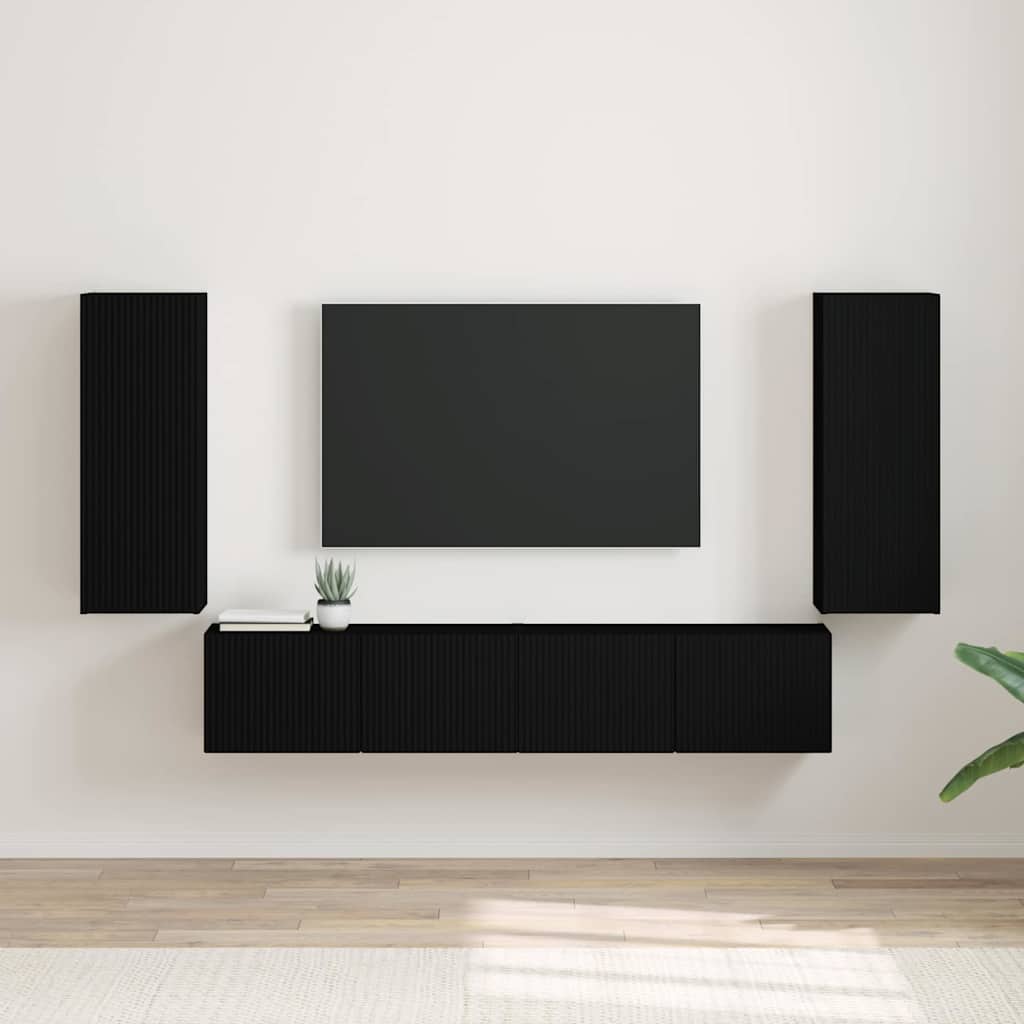 vidaXL TV Wandkast Wandgemonteerd Wit 30 x 31 x 40 cm Bewerkt hout