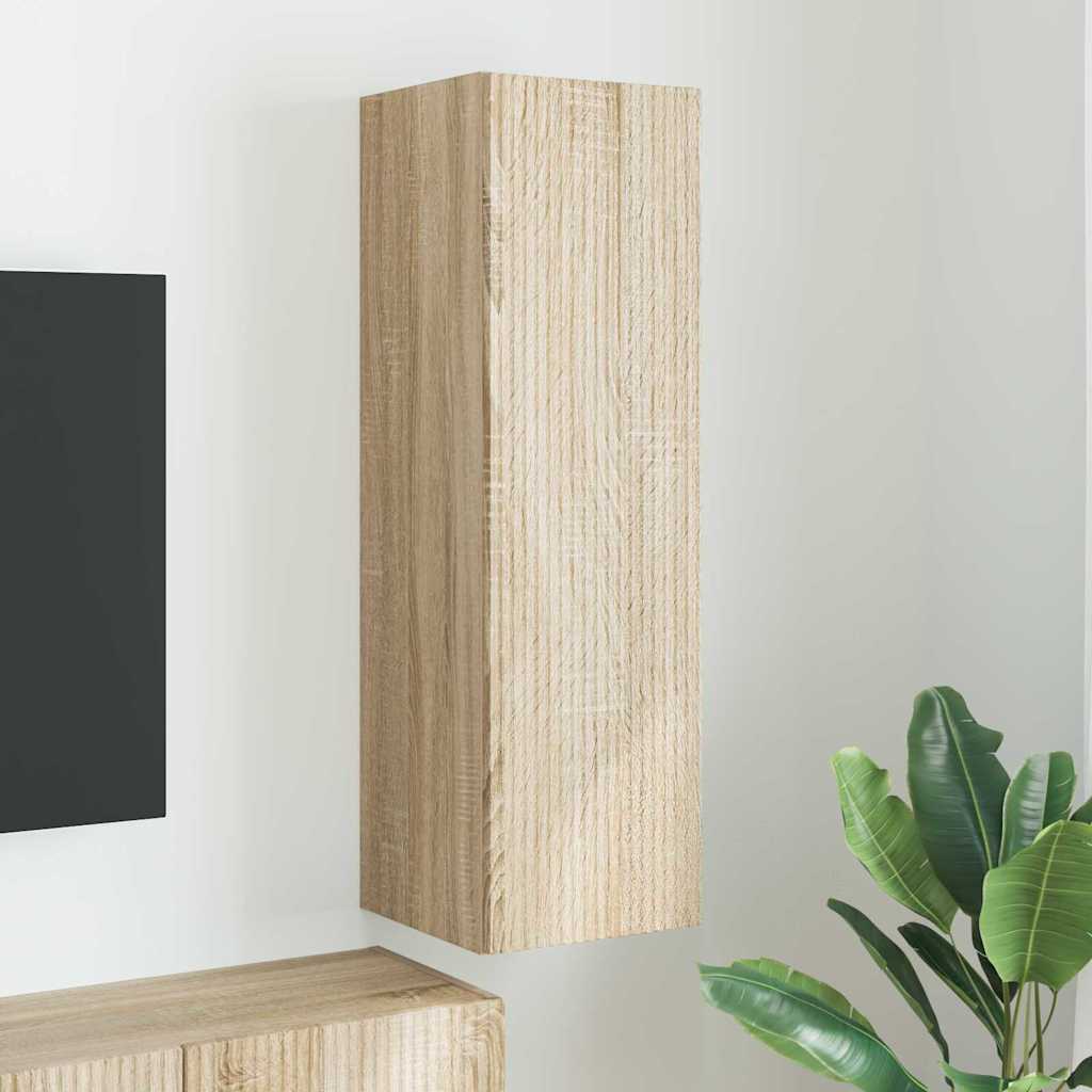 vidaXL TV Wandkast Wandgemonteerd Wit 30 x 31 x 40 cm Bewerkt hout