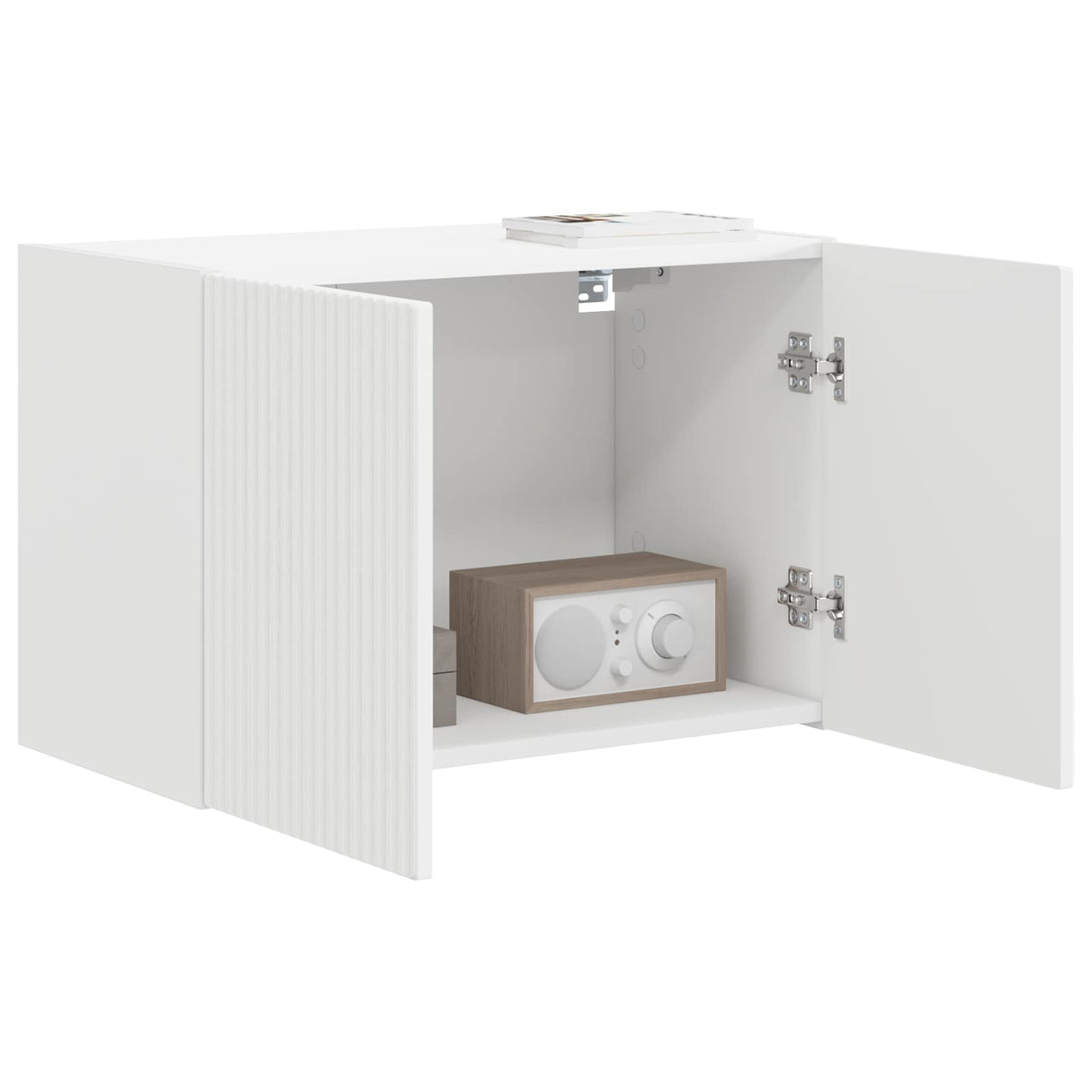 vidaXL TV Wall Cabinet Wall-Mounted White 59.5x31x40 cm Engineered Wood