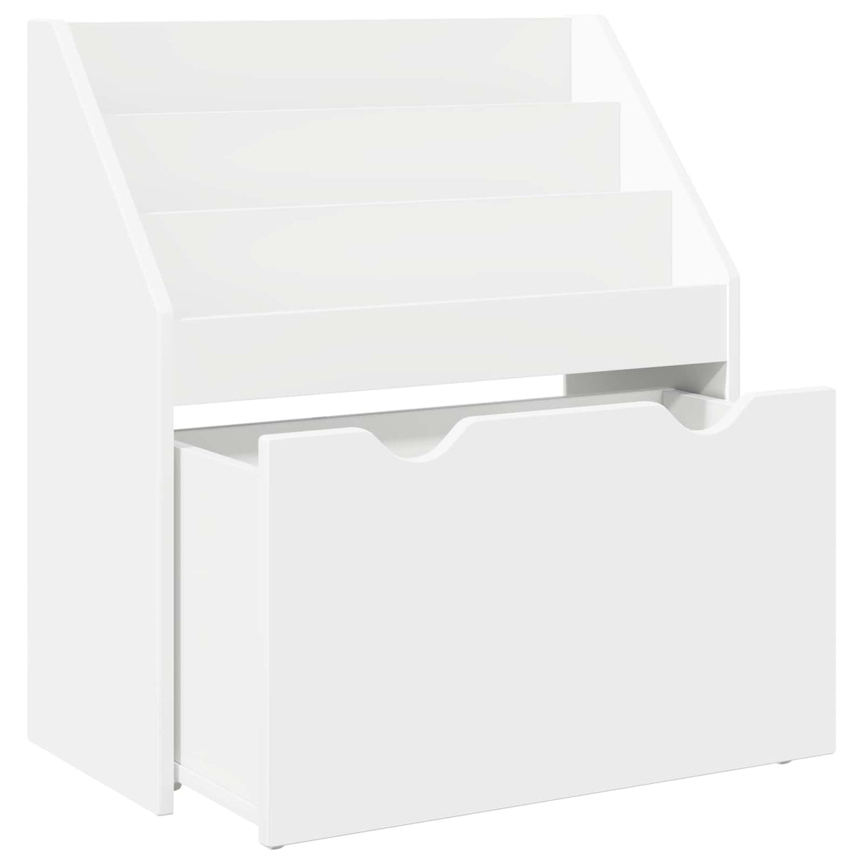 vidaXL Kinderboekenplank met lade Wit 60 x 29,5 x 69 cm Bewerkt hout
