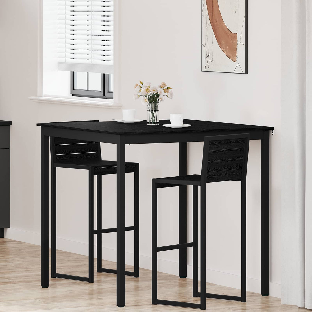vidaXL Staande Bartafel Bewerkt hout