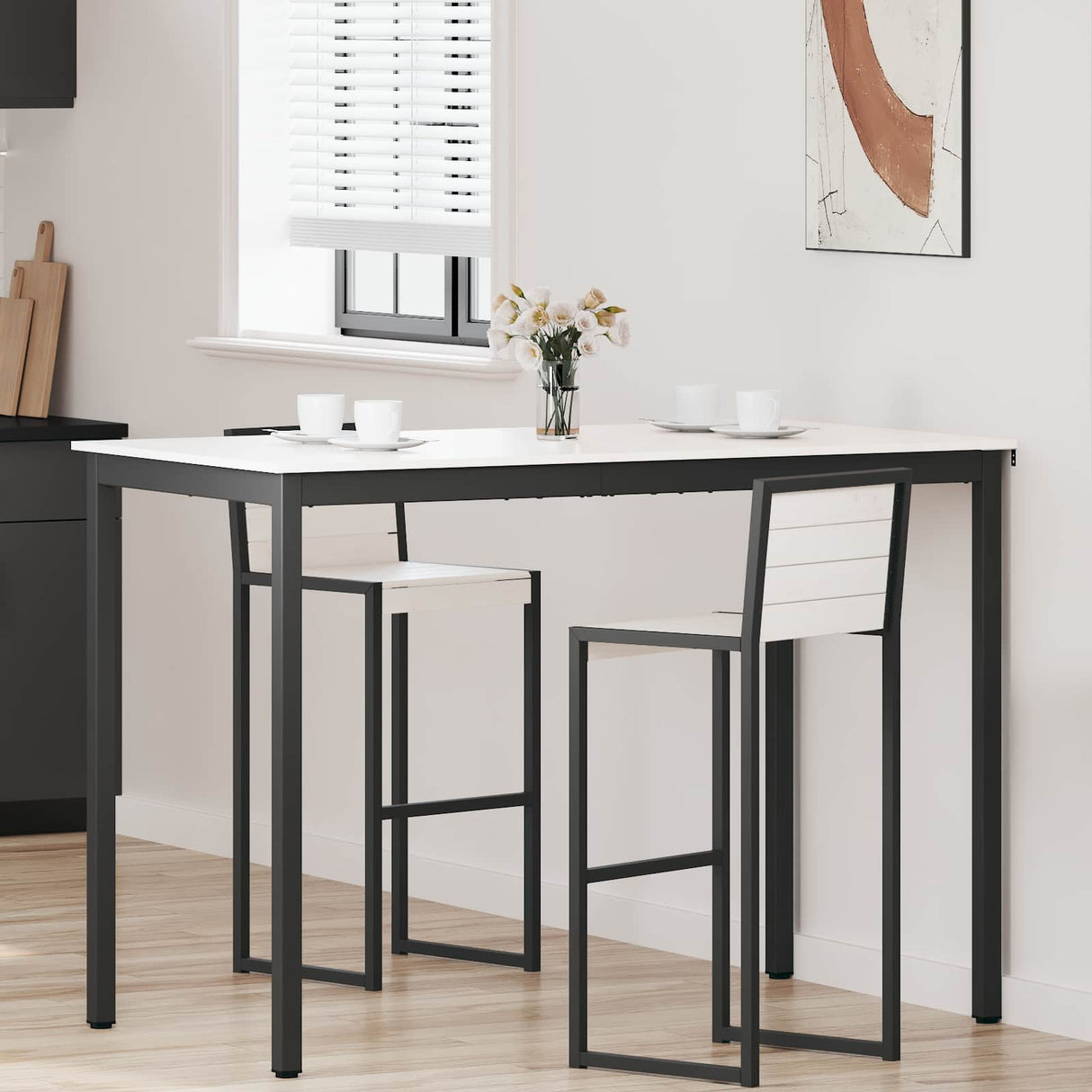 vidaXL Bartafel Naturel 110 x 55 x 105 cm Massief grenenhout