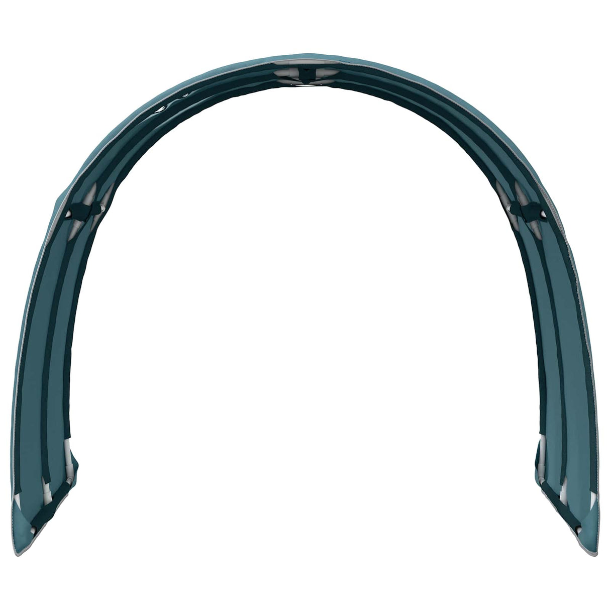 vidaXL Bed tunnel 2 pcs Light blue 211 x 67.5 x 2 cm Polyester