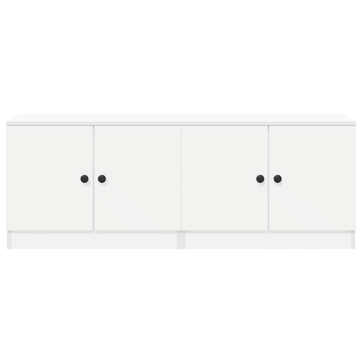 vidaXL Storage cabinet for loft bed 2 pcs White 66x35x48 cm Engineered wood
