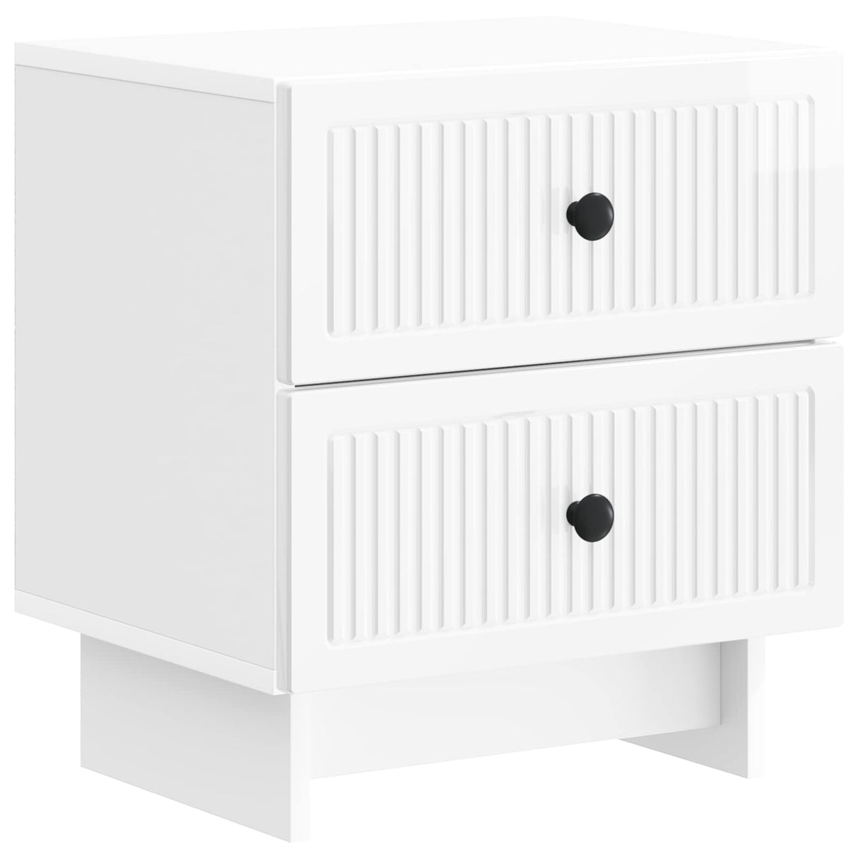 vidaXL Nightstand with Drawer White 43 x 34.5 x 47.5 cm Engineered Wood