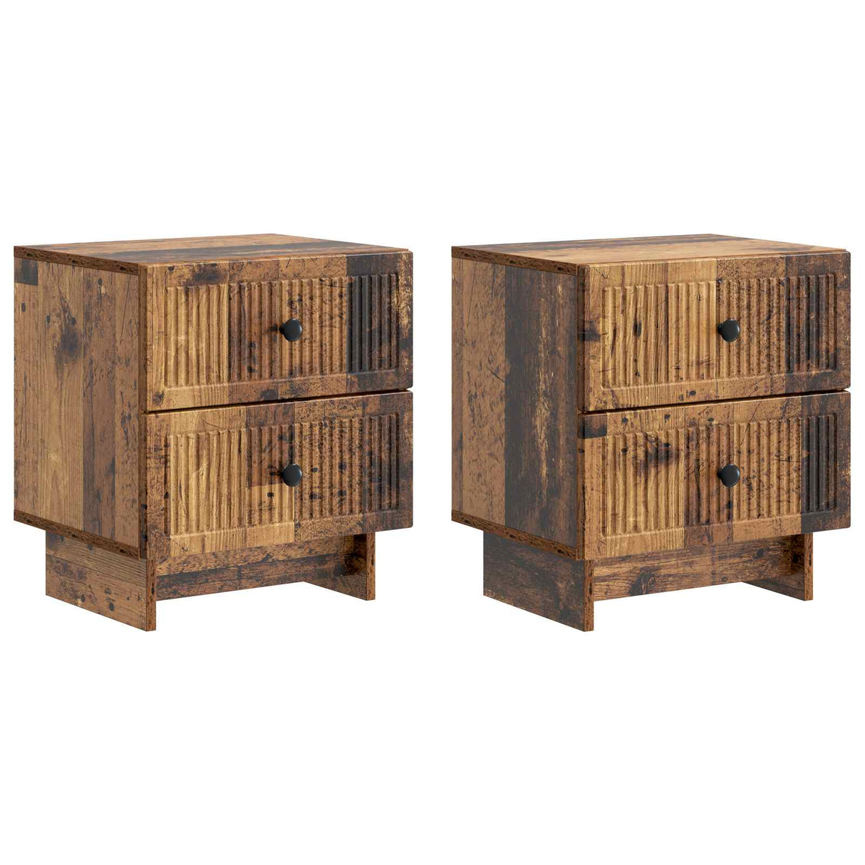 vidaXL Nightstand with Drawer White 43 x 34.5 x 47.5 cm Engineered Wood