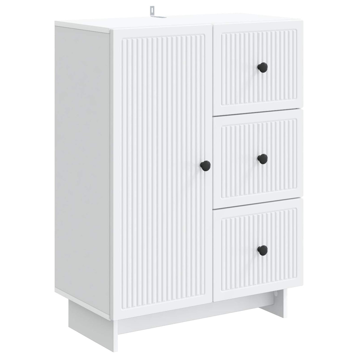 vidaXL Sideboard with Drawer White 66 x 34.5 x 90 cm Engineered Wood