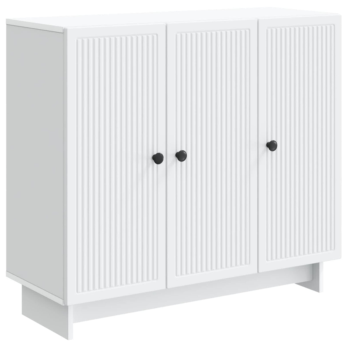 vidaXL Dressoir Wit 89 x 34,5 x 80 cm Bewerkt hout