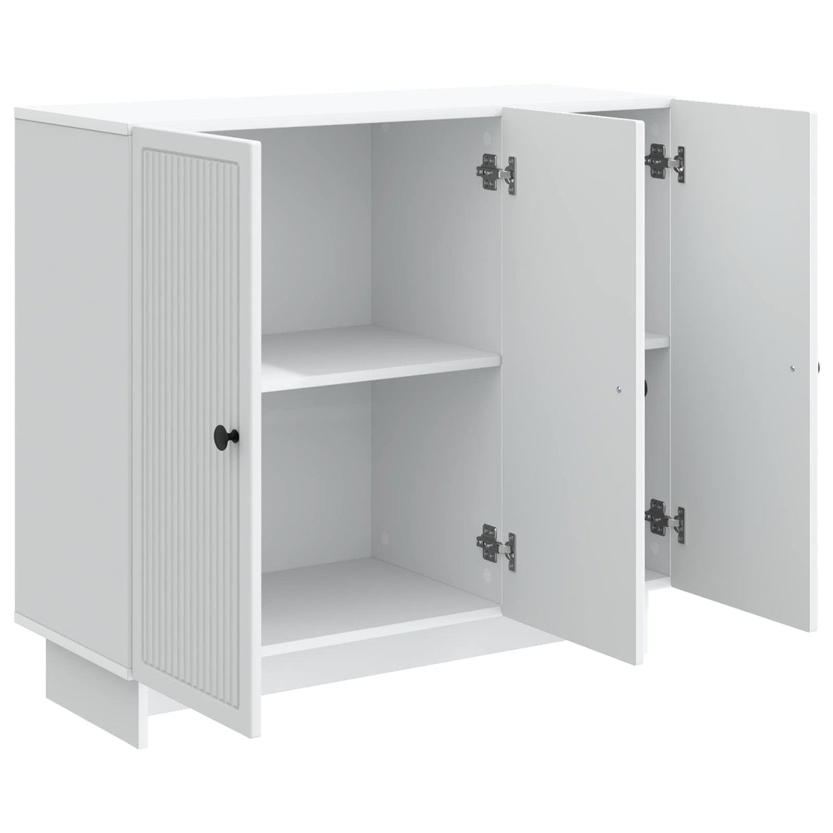 vidaXL Dressoir Wit 89 x 34,5 x 80 cm Bewerkt hout